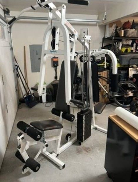 PARABODY EX-350 MULTI HOME GYM WITH 200LBS WEIGHT STACK AND WORKOUT POSTER.
$200 OR BEST OFFER