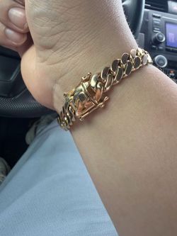 14k Miami Cuban link bracelet