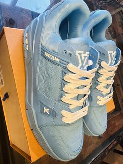 Louis Vuitton Trainer Blue Embossed Monogram