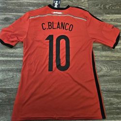 Adidas Mexico Seleccion 2014 Cuauhtemoc Blanco Despedida Farewell Futbol Soccer Jersey Medium