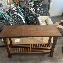 Brown Wooded Table 