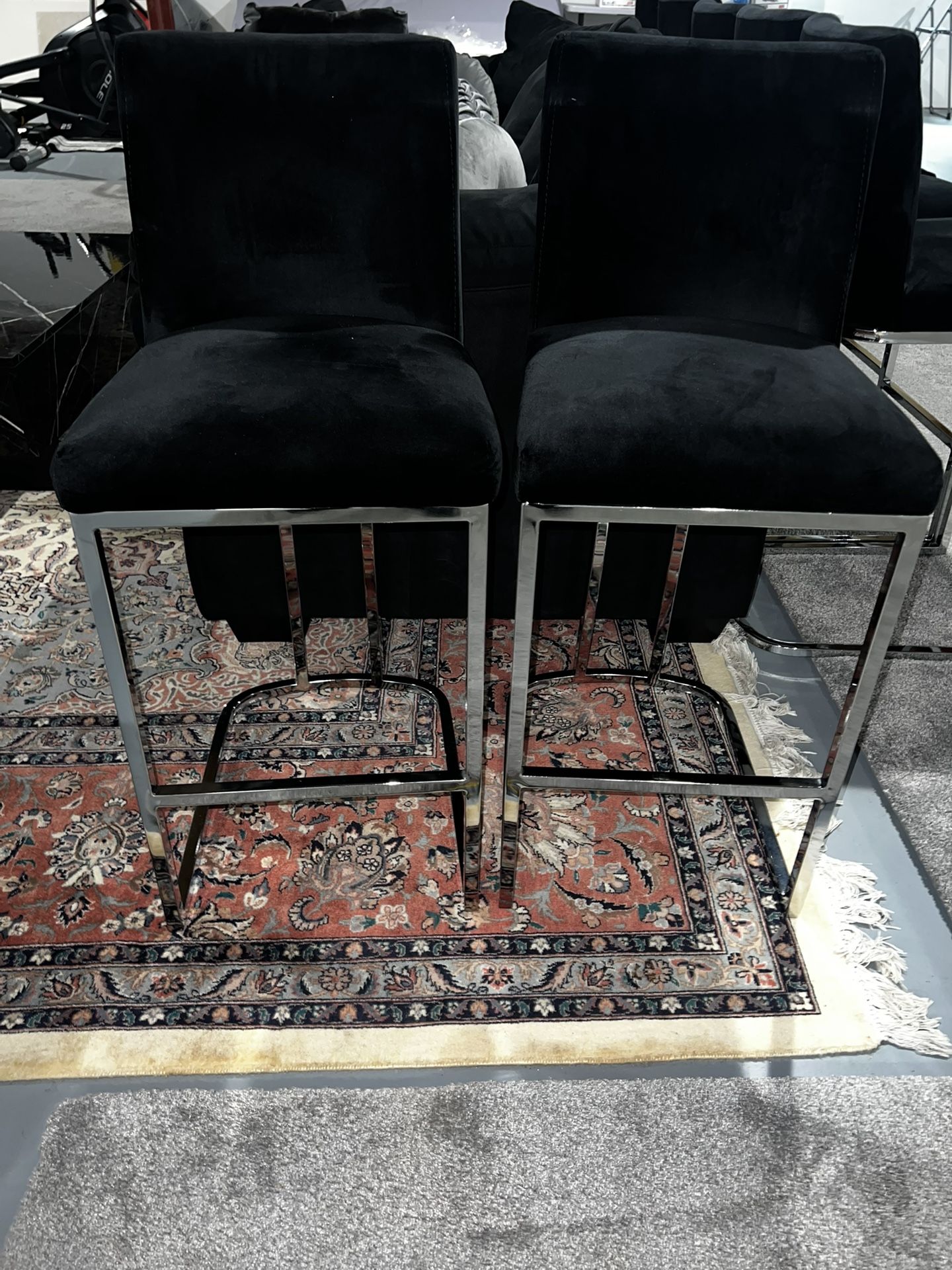 10 Black Barstool Set