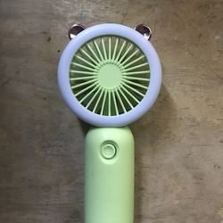 Mini Fan Wit Led Light 