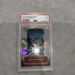 2024 Donruss Optics Saquon Barkley Uptown Psa 9