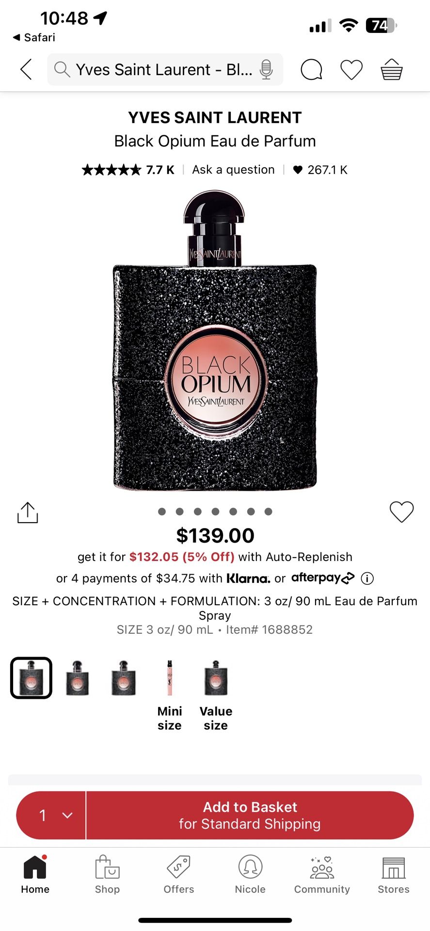 Man Parfum Black Opium Yves Saint Laurent Black Opium