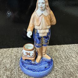 Porcelain Figure Signed TRE Spain Unusual Unique 7in