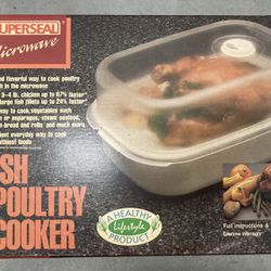 FISH & POULTRY Cooker By Superseal “A Healthy Lifestyle Product” / Microwave