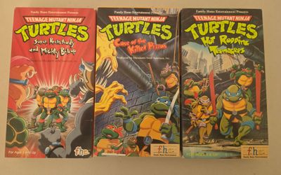TMNT vhs movie set teenage mutant ninja turtles