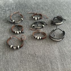 Handcrafted Andean Leather Bracelets
