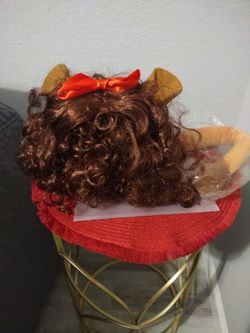 **NEW** WIZARD OF OZ COWARDLY  LION WIG WITH TAIL