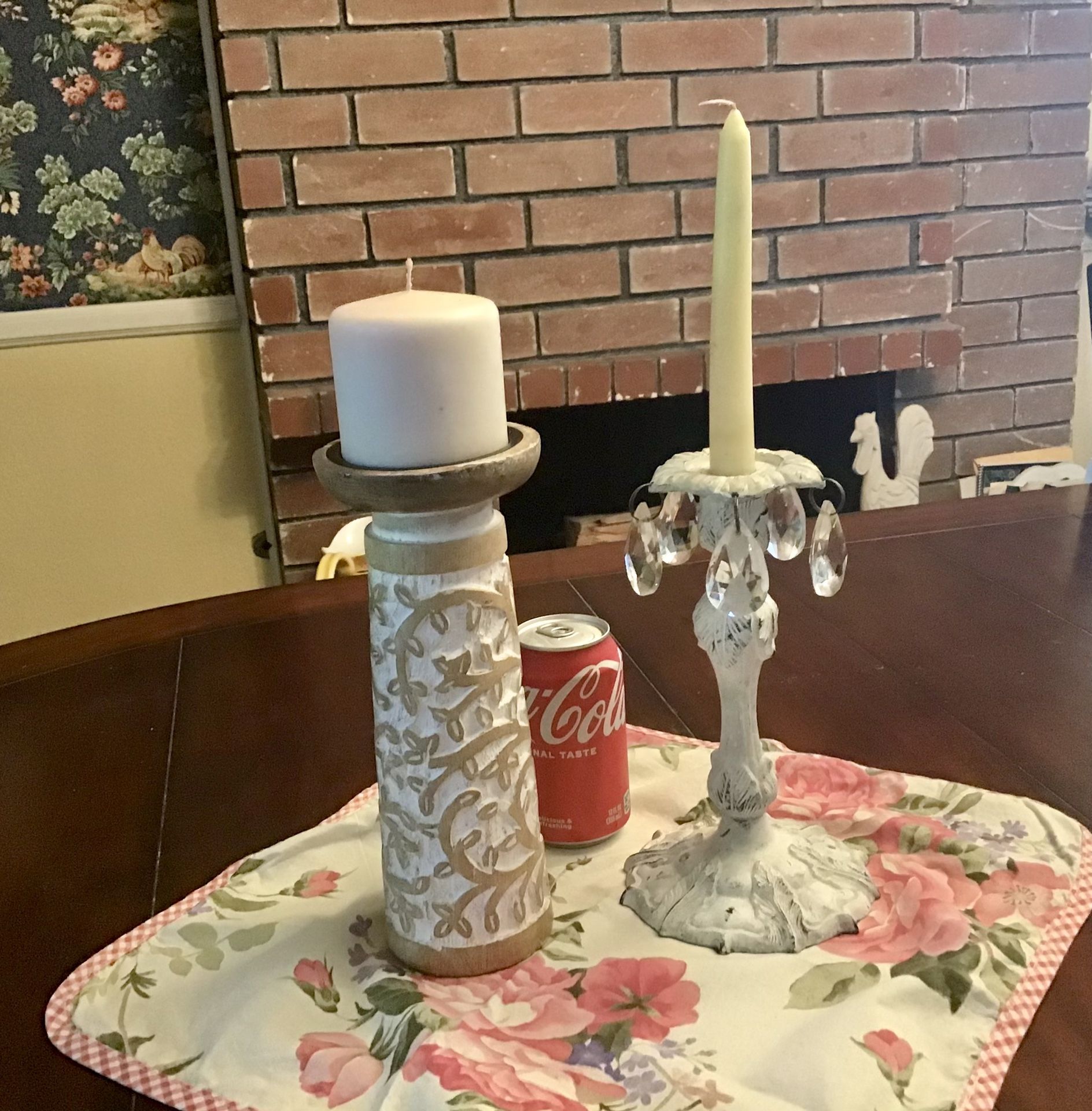 Shabby Chic Candlesticks