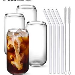 4 Can Glass Cups