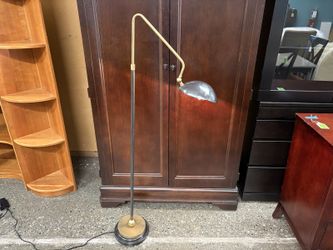 RESTORATION HARDWARE Convessi Bronze/Lacquered Burnished Brass Floor Lamp