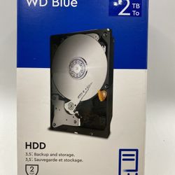 2 TB HDD 3.5" Backup and Storage Western Digital WD Blue
