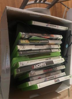 Xbox 360 with 10 games