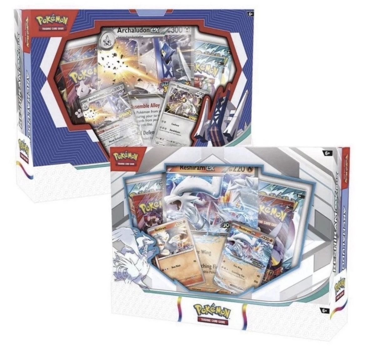 Pokemon Reshiram EX & Archaludon EX collection box Bundle