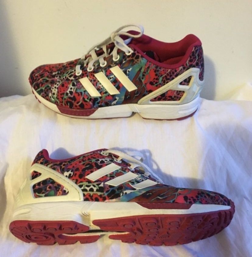 Adidas Torsion ZX Flux Women's Size 4.5Pink Multicolor Sneakers Shoes