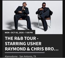 Usher & Chris Brown R&B Tour Ticket San Antonio