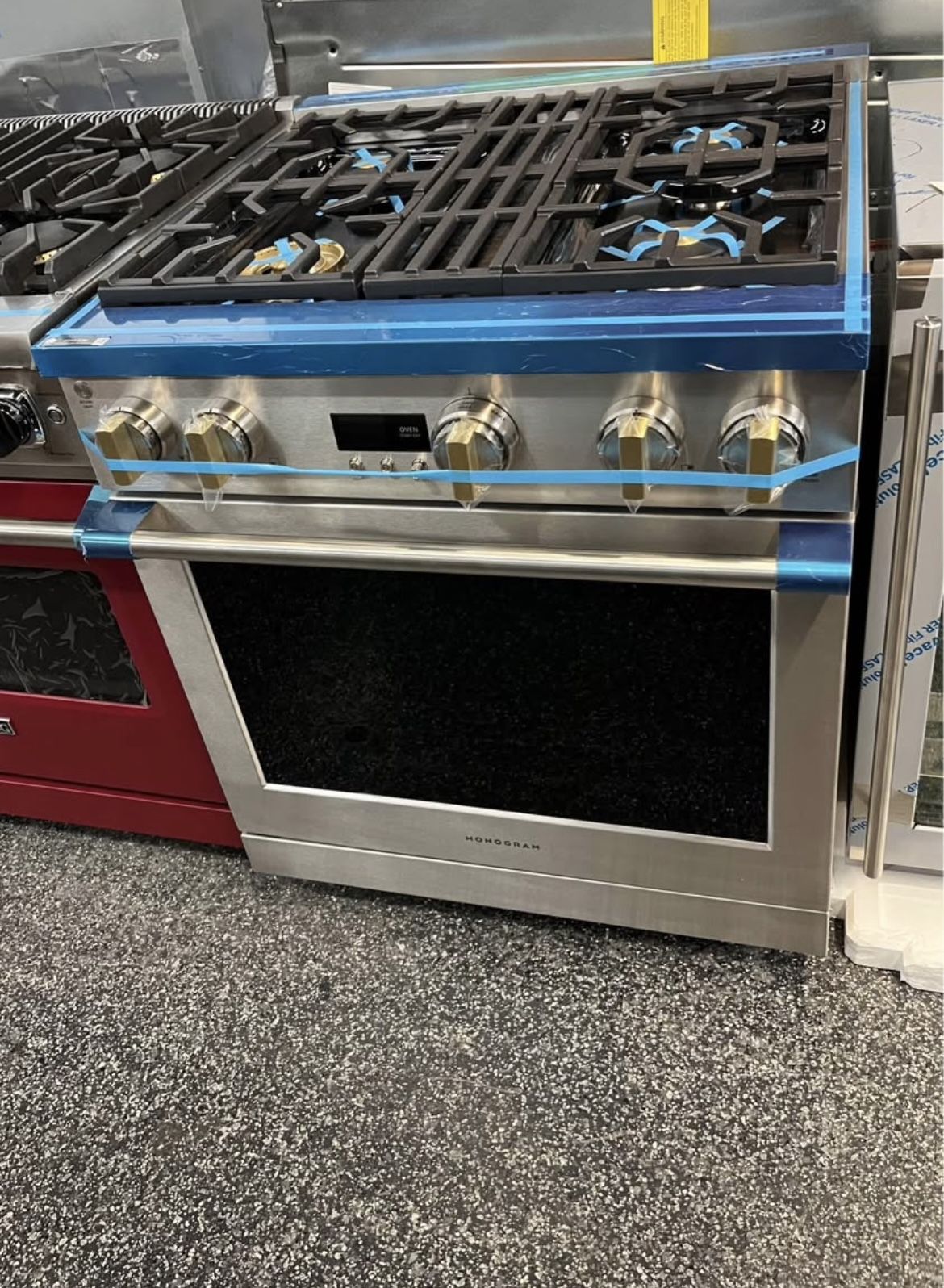 Monogram Stainless Steel 30” Gas Range Stove Statement Series