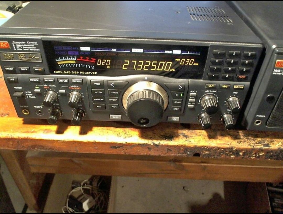 NRD-545 DSP receiver with the NVA-319 speaker