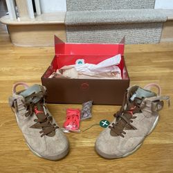 Size 10.5 - Jordan 6 Retro x Travis Scott Mid British Khaki Used