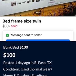 Bunk Beds $100