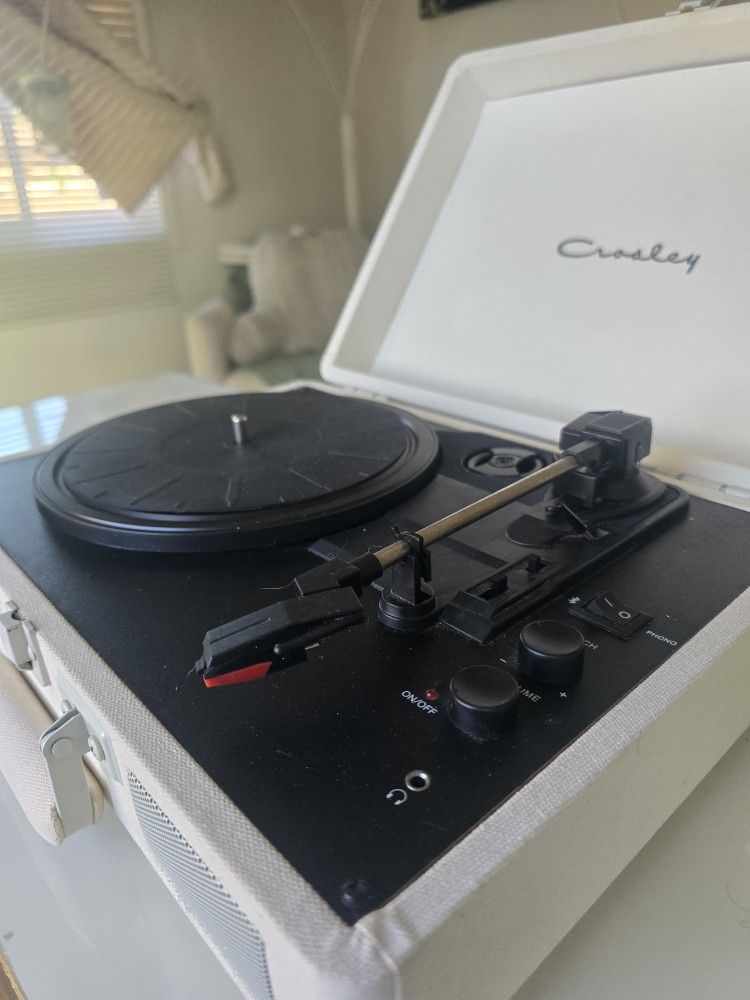 Vinyl Record Player Suitcase Turntables w/Bluetooth