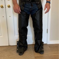 Harley Davidson XL Men’s Leather Motorcycle Chaps