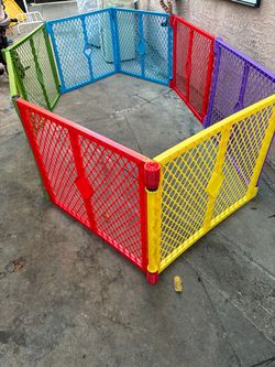 Colorful Plastic Baby Play Yard Pen