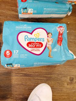 5 Pk Of Pampers Cruisers Sz 6 17ct