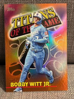 2026 Topps Series 1 Titans of The Game Bobby Witt Jr Orange Foil #/25