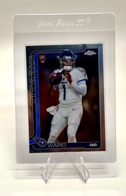 Topps Chrome 2025 Rookie Cam Ward #314 Tennessee Titans NFL Football Card