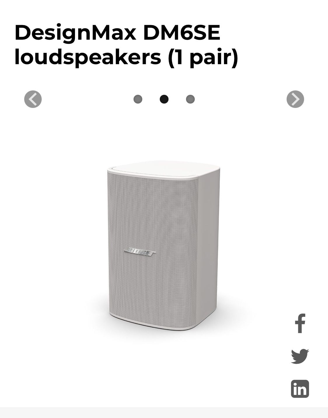 2 Open Box NEW BOSE Speakers