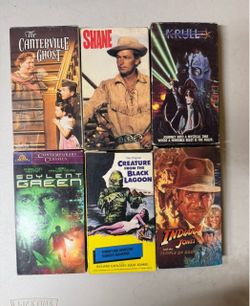 6 VHS Movies