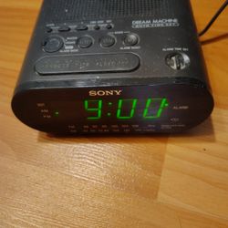 Sony alarm clock with radio.