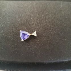 Tanzanite and Diamond Pendant 