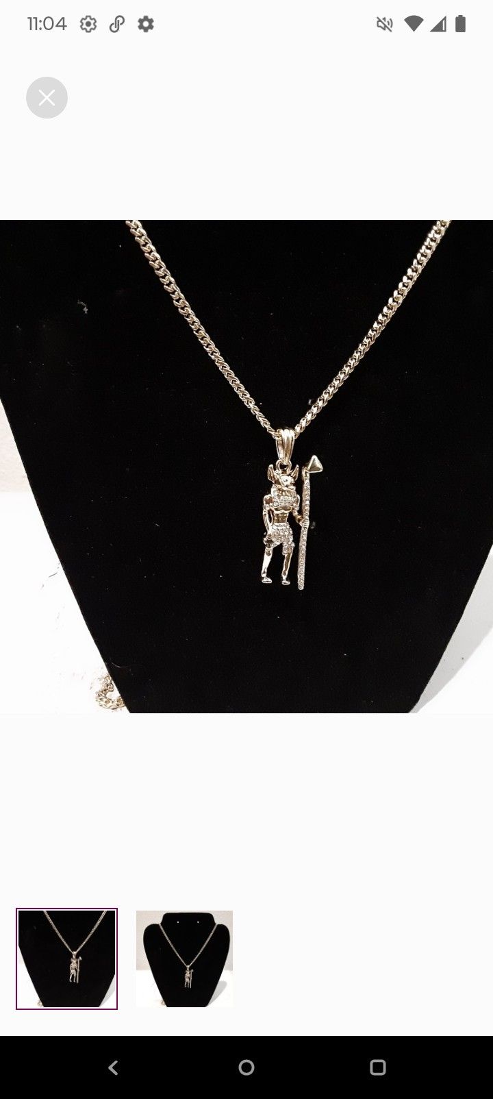 14K Gold Plated 30 Inch Necklace With Pendant