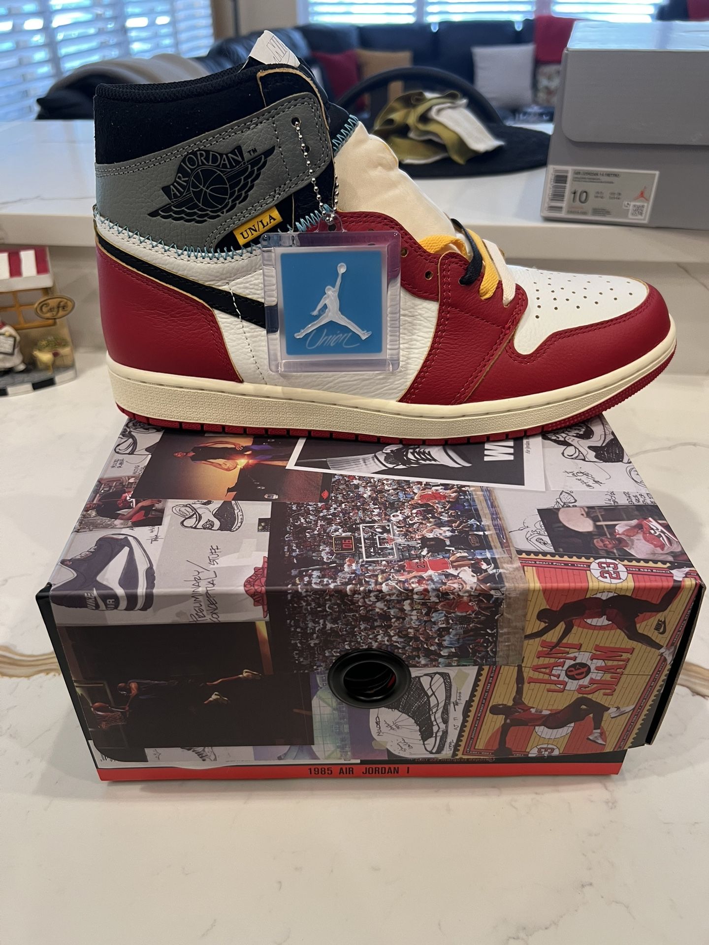 Nike Jordan Union La Retro 1 High OG SP Chicago Shadow Size 11.5 Ds