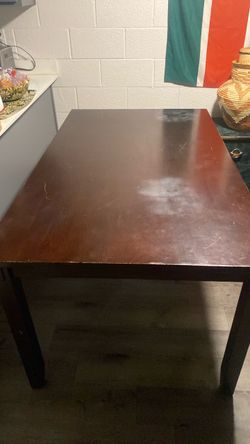 Brown table