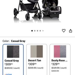 Evenflo Stroller With Car Base And Matching Stroller