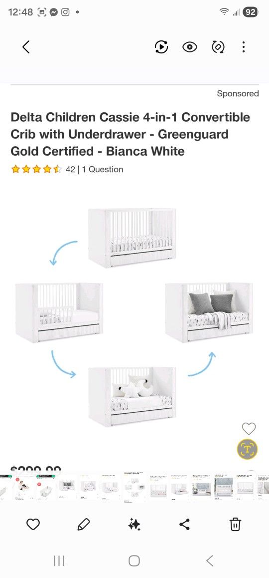 Delta 4 N 1 Factory Sealed Crib