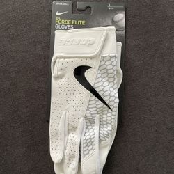 Nike Force Elite Baseball Batting Gloves, men size Large brand new with tags!