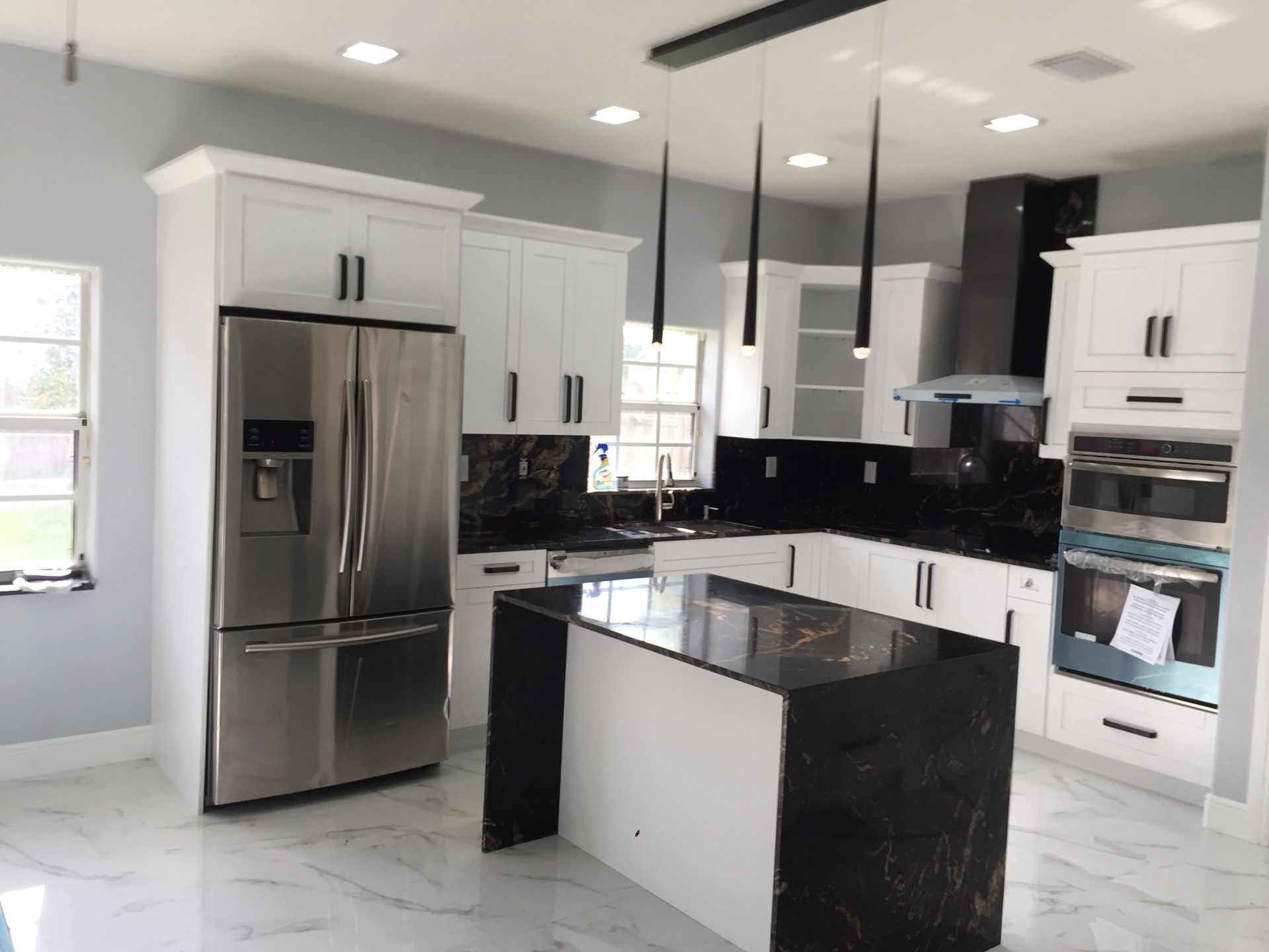 Kitchen cabinets and granite