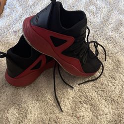 Jordan sneakers black and red size 5.5Y