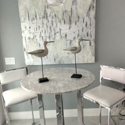 Pair Of Birds Plant Shelf Decor