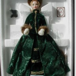  Porcelain Holiday Caroler Barbie 1996