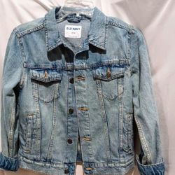 Boys Old Navy Denim Jacket Size L 10-12