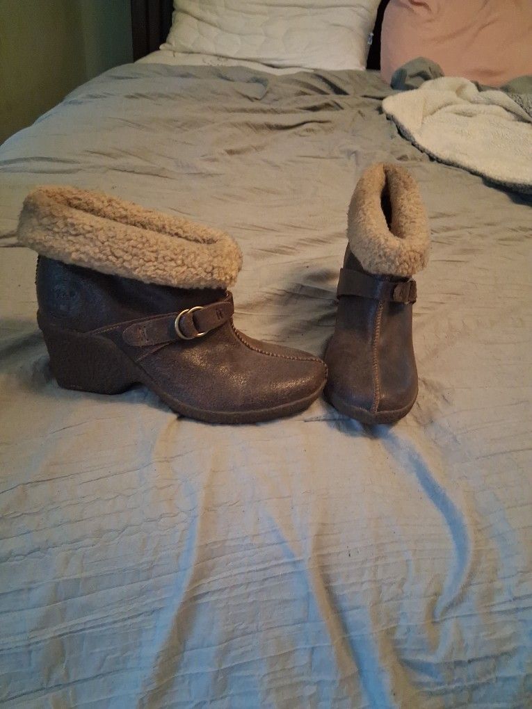 Timberland Wedge Boots Women 6 1/2