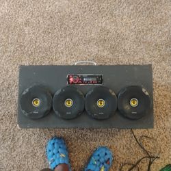 Pioneer Faceoff BT Custom Box With 4 8" Kickers Built In