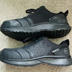 Timberland Womens Reaxion Work Sneaker Black Size 8,5